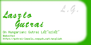 laszlo gutrai business card